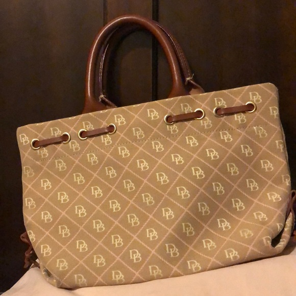 Dooney & Burke Small Signature Tulip Tassel Tote - Picture 2 of 3